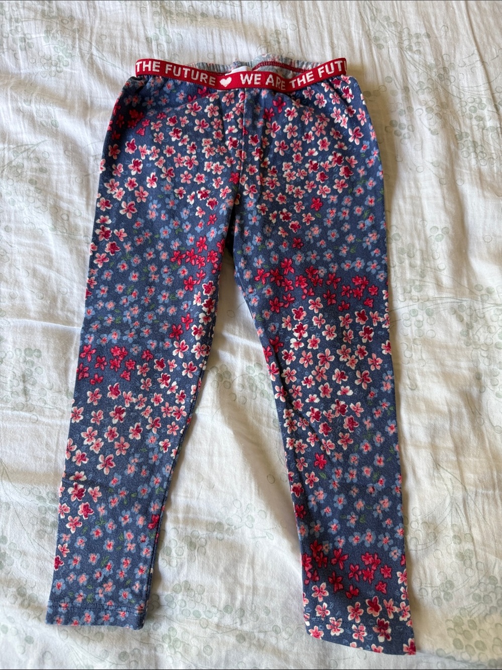 BCBGirls Navy Floral Leggings with Pink Flowers